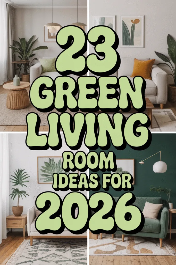 Green Living Room Ideas